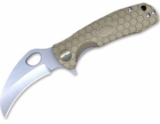 Honey Badger Claw Large Tan Plain Knife