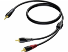 Kabel Procab  CLA711/20 3,5 mm Jack samec stereo - 2 x RC...