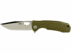 Honey Badger  Tanto Flipper Knife Medium Green