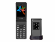 Mobilní telefon QUBO, QUBO X-28 BK, TLF LCD displej, fotoaparát, bluetooth, tlačítko SOS, USB-C