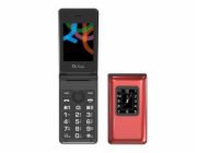 Mobilní telefon QUBO, QUBO X-28 RD, TLF LCD displej, fotoaparát, bluetooth, tlačítko SOS, USB-C