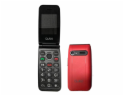 Mobilní telefon QUBO, QUBO NEO NW RD SEN SOS, TLF LCD displej, fotoaparát, bluetooth, tlačítko SOS, USB-C