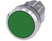 Siemens Button drive 22mm zelený se samovratným kovovým IP69k Sirius ACT (3SU1050-0AB40-0AA0)