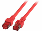 EFB Patchcord, Cat.6, S/FTP, PIMF, 0,5m, červený (K5512.0,5)