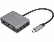 Systém přenosu AV signálu Digitus 0,2M ADAPTÉR USB-C-MINIDP+VGA 0,2M ADAPTÉR USB-C-MINIDP+VGA