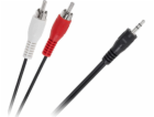 Kabel LP Jack 3,5 mm - RCA (Cinch) x2 1,8 m černý (LEC-KP...