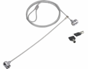 Bezpečnostní kabel Conceptronic CONCEPTRONIC NBT Notebook/Laptop Dual Schlüsselschloss 1,5m