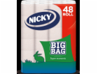 Papír toaletní 2 vrstvý Nicky Big Pack 48 ks