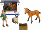 Sada postav LeanToys Bright Horse Animals.