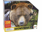 Námět LeanToys Puzzle 237 kusů Medvěd hnědý