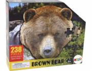 Námět LeanToys Puzzle 237 kusů Medvěd hnědý