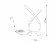 Svítidlo Domoletti 20021T-BK, LED, stojací, 12W