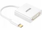 UNITEK ADAPTÉR USB-C-DVI 1080P@60HZ,BÍLÝ,15CM M/F