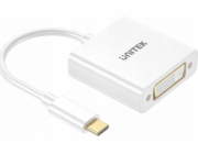 UNITEK ADAPTÉR USB-C-DVI 1080P@60HZ,BÍLÝ,15CM M/F