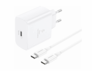 Foneng EU62 USB-C 45W mains charger + USB-C cable (white)