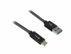 Sharkoon USB 3.2 Gen 2 kabel, USB-A samec > USB-C samec