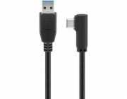 goobay kabel USB 3.2 Gen 1, USB-A samec > USB-C samec 90°