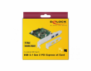 DeLOCK PCIe x4 > 2x ext USB 3.1 Gen2 A, USB řadič