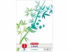 Arbeitsblock A4 GREENline 50 Blatt Lineatur 03 Motiv Pand...