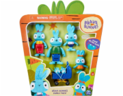 Brave Bunnies Family 5er Pack mit Actionfiguren der Hasenfamilie, Spielfigur