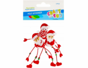 Craft with Fun ORNAMENT BN FELT SANTA 3 KS CF PBH 12/144