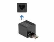 Adaptér USB 3.2 Gen 1 mini, USB-C samec > RJ-45 samice