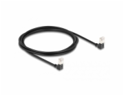 Patch kabel RJ-45 Cat.6a S/FTP, Slim 90° úhlový