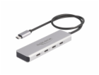 USB 10 Gbps USB Type-C hub se 4 x USB Type-C zásuvkou, US...