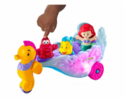  Figurka Fisher-Price Little People Disney Princezna Ariel Mořský kočárek