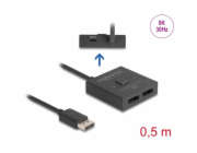 DeLOCK DisplayPort Switch 2 > 1 obousměrný 8K