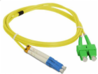 Propojovací kabel SM SC/APC-LC duplex 9/125 5,0m ALANTEC