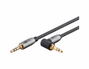 goobay Plus Audio propojovací kabel AUX 3,5mm stereo, 90°