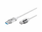 goobay Ethernetový adaptérový kabel USB-A 3.2 Gen1 > RJ-4...