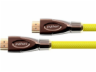 PYTHON  HDMI« 2.0 kabel AKTIV 4K2K Nylongeflecht gelb kab...