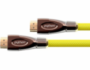 PYTHON  HDMI« 2.0 kabel AKTIV 4K2K Nylongeflecht gelb kabel 30m