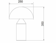 Stolní lampa Domoletti T21067A, E27, stojací, 40W