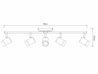 Nástěnné svítidlo Domoletti LED21001-6TR 20 W, LED, 3000 °K