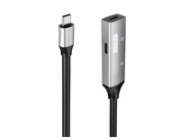 PREMIUMCORD USB-C repeater a prodlužovací kabel Male-Female, 5Gbps Aluminium 10m