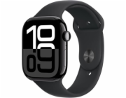 Hodinky Apple Watch Series 10 GPS + Cellular 42mm Jet Black Aluminium Case with Black Sport Band-S/M