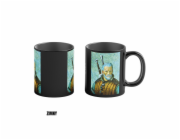 Hrnek pro odhalení tepla Good Loot Zaklínač 3 Game Art Chronicles - Geralt & Vincent van Gogh 450 ml Černá