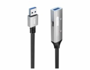 PREMIUMCORD USB 3.2. repeater a prodlužovací kabel Male-Female, 5Gbps Aluminium 15m