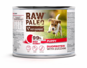 RAW PALEO Duoprotein Beef & Rabbit Puppy - vlhké krmivo pro psy - 200g