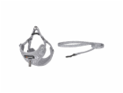 Cat set Dogness harness and leash 1,5m (Light Grey)