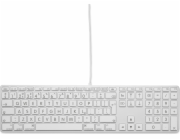 Klávesnice LMP Large Font USB Keyboard 110 kláves drátová USB klávesnice s 2x USB a hliníkovým horním krytem - UK English