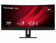 ViewSonic VG3456C / 34" prohnutý/ VA/ 21:9/ 3440x1440/ 5ms/ 400cd/m2/ DP/ HDMI/ USB/ RJ45/ Repro/výškově nast.