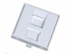 Modul neosazený 1x RJ45, 45x45 mm s prachovkou