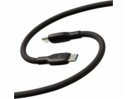 Motorola Silikonový kabel USB-C na USB-C 2m, 5A Černý