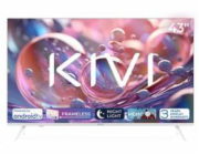 KIVI - 43 , UHD, Android TV 11, Bílá, 3840x2160, 60 Hz, rep. 2x12W, 50 kWh/1000h , BT5.1, HDMI 4x, USB 2x