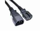 Akyga Kabel napájecí 250V/10A, CU IEC C14 / C15, měď, čer...