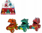 Dinosaurus 11cm press and go 3 vzory HY-716 p9 mix cena za 1 ks